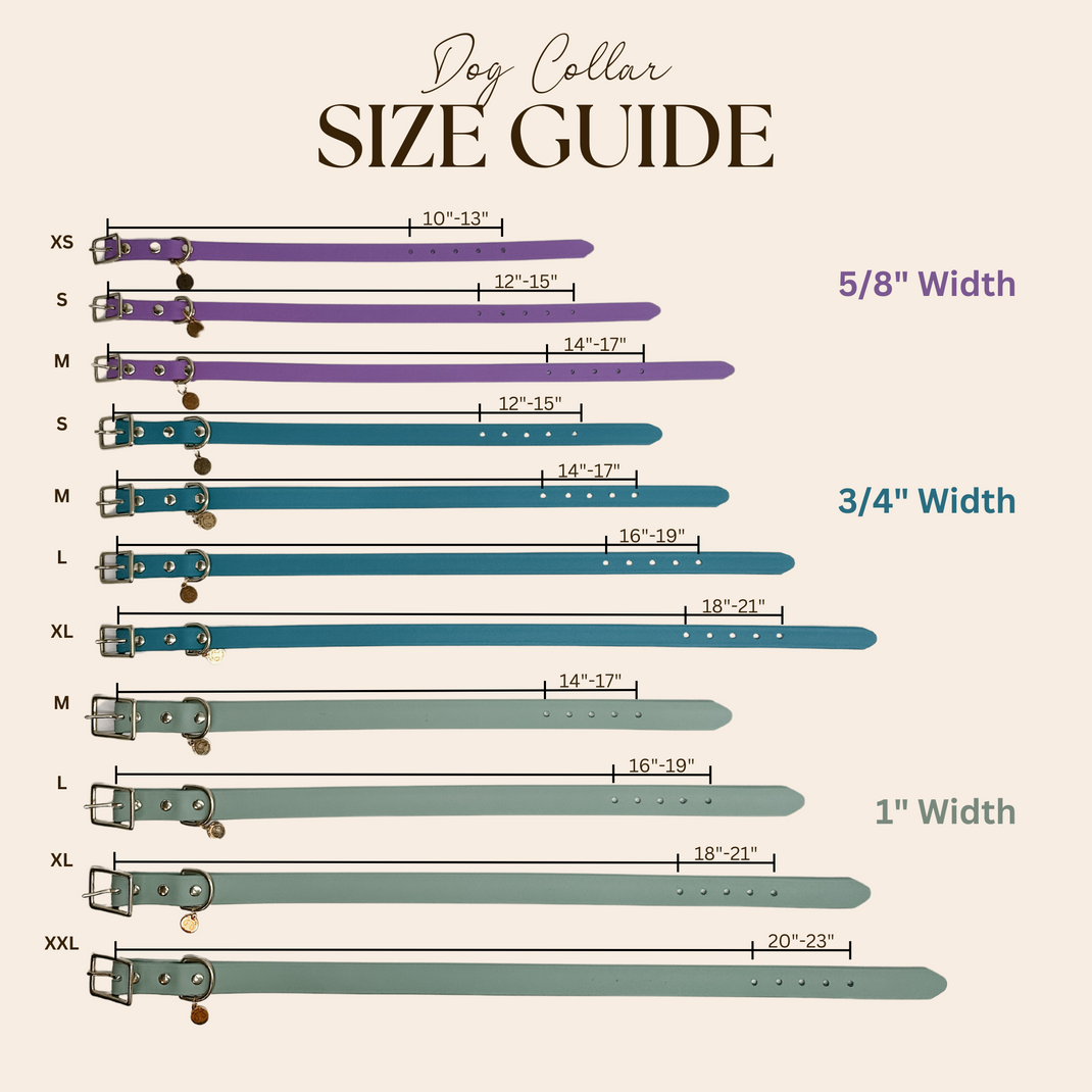 Size Guide The Posh Pup Collective