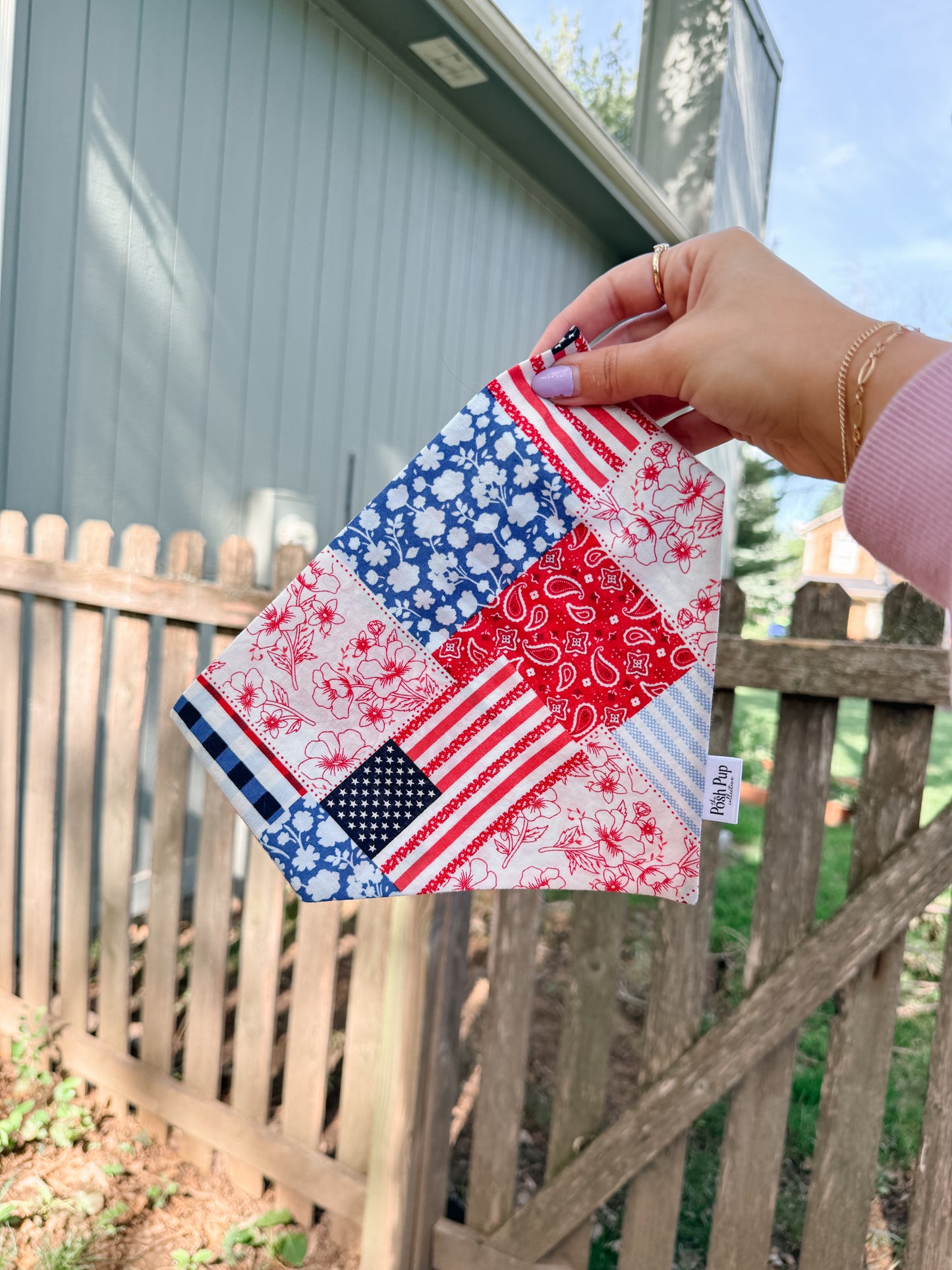 Patriotic Patchwork Bandana