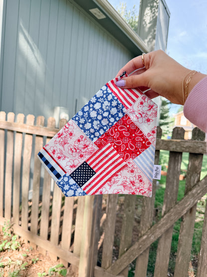 Patriotic Patchwork Bandana