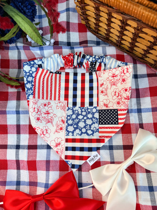 Patriotic Patchwork Bandana
