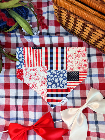 Patriotic Patchwork Bandana