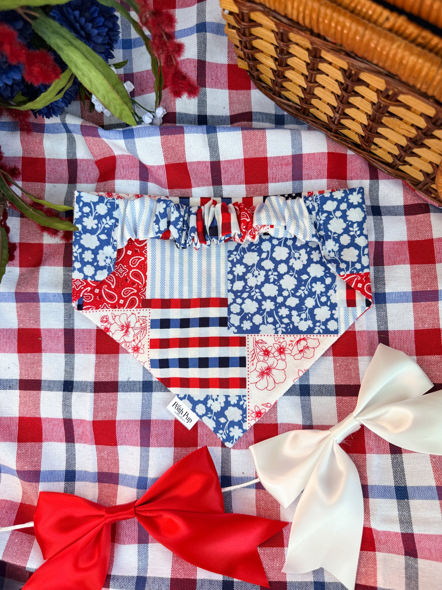 Patriotic Patchwork Bandana
