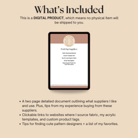 The Posh Pup Supplier Guide – Digital PDF