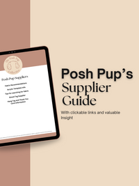 The Posh Pup Supplier Guide – Digital PDF